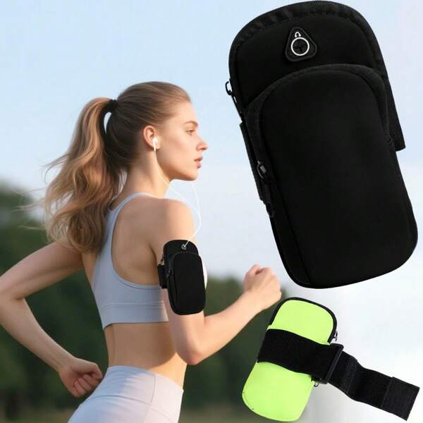 Fascia da braccio/polso multifunzionale, fascia da braccio sportiva fitness, borsa da braccio per ciclismo all'aperto, custodia portatile per telefono