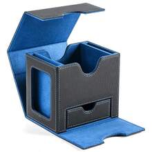 CMFYlive MTG 卡牌盒，适用于指挥官展示卡牌盒 Gamegenic 卡牌盒，可容纳 100 多张双套卡牌，魔法指挥官 TCG 卡牌收纳盒，带 2 个隔板和 2 个适合 TCG 魔法卡 - 彩色 - 查看 7