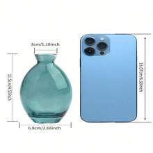 3 Stück/Set Vintage französischer Stil Mini Glasvasen, transparente Hydrokultur Blumenvasen, Innenraum Tischdekoration, Schlafzimmerdekoration, Weihnachtsdekoration, Raumdekoration