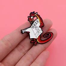 Disney 1 pièce Broche émail Mulan & Mushu Disney - Adorable badge pour sacs et vêtements, école