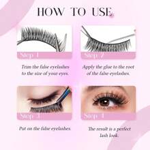 Cílios Naturais Curtos Cílios Postiços Wispy de Vison Conjunto 14 Pares Aparência Natural Olhos de Gato Fofos Tira de Cílios Postiços Pequenos Conjuntos de Cílios Falsos para Maquiadores e Iniciantes Maquiagem Diária (8-14mm)