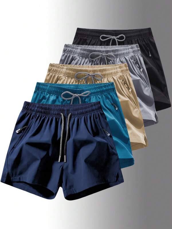 One-Piece Men's Outdoor Sports Fitness Shorts Sports Quick-Drying Loose Breathable Running Training Shorts
