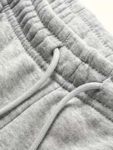 Herren Outdoor Lauf Sweathose mit Kordelzug an Taille und Knöchel, elastische, locker sitzende lässige Sporthose