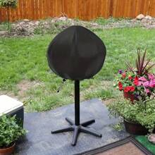 1pc Round Grill Dust Cover, 210D Oxford Cloth Material With Drawstring, Suitable For GGR50B Grill And Most Round Grills In The GFO Series