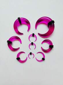 18/36/50 Stücke Acryl Septum Piercing Tapers C förmiges Buffalo Ohr Taper Set mit Dehnungsringen für Nasen- und Ohrweiten