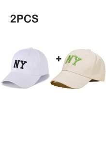 1 pezzo Cappellino da baseball casual da esterno unisex con ricamo alfabeto Y2k, protezione solare con retro in rete regolabile, perfetto per festival musicali e abbigliamento quotidiano street