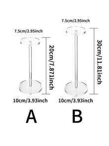 1pc Acrylic Hat Display Stand, Wig Stand, Hat Base Suitable For Displaying Jewelry, Watches, Hats, Helmets, Room Decor, Home Decor