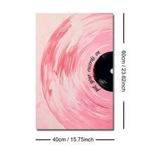 1pc Framed/Unframed Pink Vinyl Record Music Wall Art Poster Canvas Print Preppy Art Girly Room Aesthetic Decor Painting For Apartment,Living Room,Bedroom,Dorm,Modern Home Decoration - Multicolor - View 10