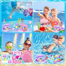 Mermaid Toy - Diving Toy With Shell Treasure Chest, Swimming Pool Game, Summer Water Play Gift Set, For Kids, Toddlers, Girls, Boys