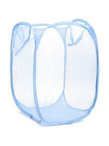 Popup Mesh Laundry Basket - Foldable, Portable, Lightweight Large Mesh Pop-Up Laundry Basket With Handle, Collapsible Design, High Capacity Basket For Storing Dirty Clothes In Bathroom, Bedroom, Dorm - Multicolor - View 9