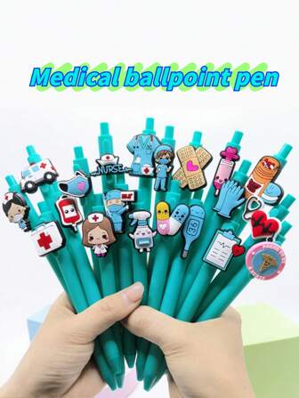 20/30pcs Nurse/Doctor Ballpoint Pens For Writing, Random Style Nurse's Day Gift Back To School