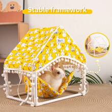 ITANDME Kleine Haustier Hängematte Zelt, Honigbusch Flugbhörnchen Zelt Vier Jahreszeiten, Hamster Eichhörnchen Hängematte Zelt, waschbare und abnehmbare Hamsternest Schlafstätte