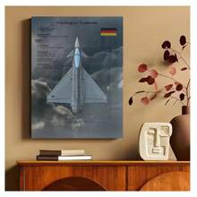 1pc Frameless Aircraft Fighter Military Posters Vintage Painting Sky Plane Printing Wall Arts Picture Modern Living Room Bedroom Dormitory Study Office Wall Decoration Home Decoration