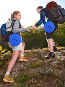 1pc Upgraded Foldable Stool, Lightweight Yet Sturdier, 400 Lbs Load-Bearing Portable Folding Stool, Suitable For Camping, Fishing, Hiking, BBQ, Compact Yet Durable, Extendable & Foldable Outdoor Camping Bench For Adults