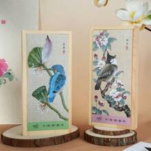 [12 Colores de Pintura China] Set profesional de pintura de acuarela sólida china en caja de madera, pigmentos de pintura tradicional china sólidos para colorear, dibujar, bocetear, herramientas de bellas artes, de vuelta a la escuela, útiles escolares