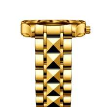YaLaLuSi 1 pièce Montre à quartz de luxe de couleur dorée de la marque YaLaLuSi. Conception du boîtier résistante et de couleur vive, décorée de strass. Cadran simple avec aiguilles lumineuses et fonction calendrier. Convient pour le travail, les affaires, l'usage quotidien, les fêtes. Cadeau idéal pour la famille, les amis, anniversaire, vacances.