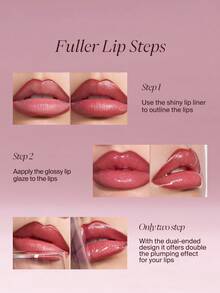 JOOCYEE PLUMP & GLOSSY DUAL LIP COMBO Mantiene el brillo - 02 AZÚCAR DE CAFÉ - Ver 6