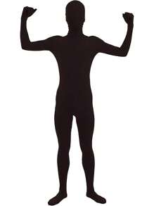 2pcs Invisibility Cloak Costume Cosplay Invisibility Man Adult Tight-Fitting Clothes Stage Performance Costumes Paired With Long Capes And Cloaks, Festival Costume Props