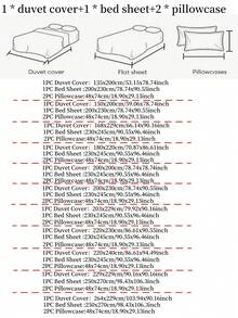 4 件套花卉蝴蝶结床上用品套装（1 * 羽绒被套 + 1 * 床单 + 2 * 枕套），花卉条纹图案，奶油色和米色法国乡村条纹，纯色床单，印花工艺，用途广泛，触感柔软，可机洗，羽绒被套和枕套不带内芯，返校季 - 米色 - 查看 3