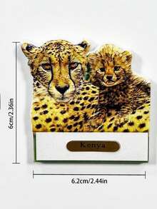 1pc Africa-Themed Refrigerator Magnet With 3D Lion, Zebra, Rhinoceros, Giraffe Designs, High Aesthetic Value, Travel Souvenir & Home Decor Gift - Multicolor - View 19