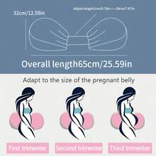 Pregnancy Side Sleeper Support Pillow, Comfortable Belly & Back Support, Ideal Choice For Pregnancy, Sleep Assistance To Relieve Fatigue - Multicolor - View 7