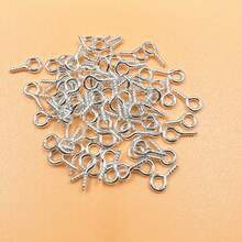 150/300 CHIẾC Chốt mắt vít nhỏ Chốt mắt móc, Chốt mắt vít nhỏ cho các dự án nghệ thuật và thủ công, Móc vít tự khai thác cho chai nút bần & Hạt charm & Làm đồ trang sức DIY - Bạc - Xem 3