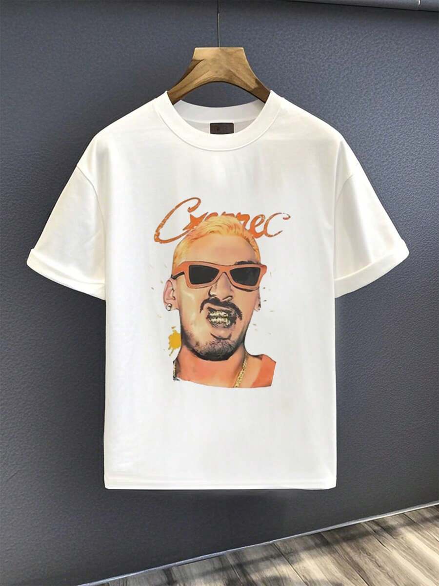 G-Eazy - Inspired  Tee: 100% Cotton, 220g Weighty Swag - White - View 1
