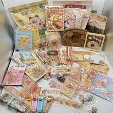 Limited Time Offer! 12pcs Capybara Surprise Mystery Bag, Includes Erasers, Highlighters, Stickers, Pens, Stress Relief Gifts, Back To School Stationery Blind Box, Graduation Gifts, Bullet Journal Decorations. Combo Packs Available In 8pcs/6pcs/5pcs/2pcs/1pc. (The Packaging Design Is Random, And The Contents Inside The Blind Bag Are Also Randomly Assorted Capybara Products, So The Total Weight May Vary.) - Multicolor Capybara - View 5