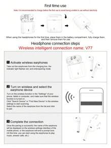V77 Gaming Earphones 5.2 Wireless Smart Noise-Proof Low Latency Low Power Consumption In-Ear Led Earphones With Compatibility