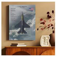 1pc Frameless Aircraft Fighter Military Posters Vintage Painting Sky Plane Printing Wall Arts Picture Modern Living Room Bedroom Dormitory Study Office Wall Decoration Home Decoration