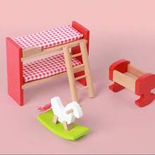 Juego de mini modelos de muebles, juguetes de casitas de juego para niñas, accesorios para el salón de preescolar en el jardín de infantes
