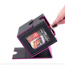 CMFYlive MTG 卡牌盒，适用于指挥官展示卡牌盒 Gamegenic 卡牌盒，可容纳 100 多张双套卡牌，魔法指挥官 TCG 卡牌收纳盒，带 2 个隔板和 2 个适合 TCG 魔法卡 - 彩色 - 查看 4