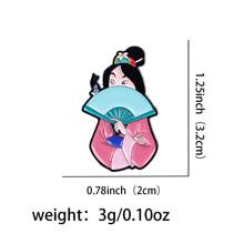 Disney 1 pièce Broche émail Mulan & Mushu Disney - Adorable badge pour sacs et vêtements, école