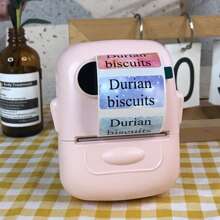 Marklife Marklife P50 Label Maker, Mini Barcode Label Printer, Wireless Portable Thermal Printer For Small Business, Sticker Printer Label Maker Machine With Tape For Custom Sticker Printing Machine For Home Use, DIY Stickers, Commercial Small Business Package Barcodes, Icons, Patterns, Logo, Compatible With Phones & PC(Pink)