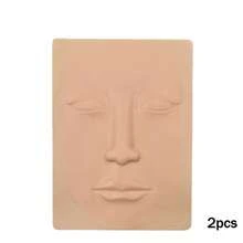 JC TATTOO 1/3/5pcs Tattoo Full Face Three Lips Five Pairs Silicone Mouth Practice Skin Faux Skin Makeup Silicone Learning Fake Skin Tattoo Beginner Practice Skin Suitable For Tattoo Beginners And Tattoo Artists. - Khaki - View 25