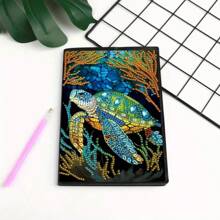 5D Diamond Drawing Notebook - DIY Landscape Flower Animal - Diary With Artificial Leather Cover - Special Shaped Artificial Diamond Hardcover Sketchbook, Suitable For Home Office Art - Holiday Birthday Gift, Graduation Gift