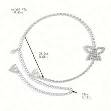 A Piece Elegant Butterfly Body Chain - Adjustable Rhinestone Shoulder Chain Accessory With Chic Off-The-Shoulder Straps, Featuring An Elegant And Minimalist Design, A Sexy Invisible Appearance, And Versatile Wear - Suitable For Dresses And Off-The-Shoulder Outfits.