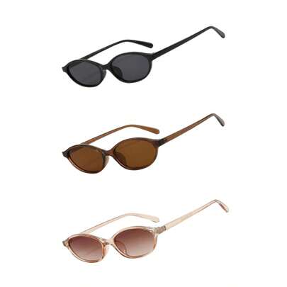 Lentes De Moda Mujer Ovalados Rimless Retro Elegantes