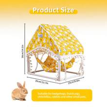 ITANDME Kleine Haustier Hängematte Zelt, Honigbusch Flugbhörnchen Zelt Vier Jahreszeiten, Hamster Eichhörnchen Hängematte Zelt, waschbare und abnehmbare Hamsternest Schlafstätte