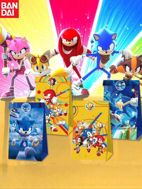 bandai 30 Stücke/60 Stücke Bandai, Igel, Geschenktüte, Verpackungstüten, Serie Süßigkeitentüte mit Cartoon Charakter Design, geeignet für die Verpackung von Geburtstagsfeiern , Festivals und dekorativen Geschenken, exquisite Geschenktasche für Hochzeitsbankette und Partys, perfekt für Partygeschenke, Hochzeiten und Einkaufen | Dekorative Geschenkverpackung ), ideal als Weihnachten geschenk für Halloween, Thanksgiving (12 Papiertütes + 18 Aufkleber/24 Papiertaschen + 36 Aufkleber)