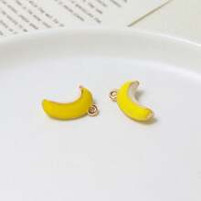 5/10 件迷你水果吊饰（葡萄、桃子、石榴、香蕉、樱桃）DIY 珠宝制作配件 - 彩色 - 查看 32