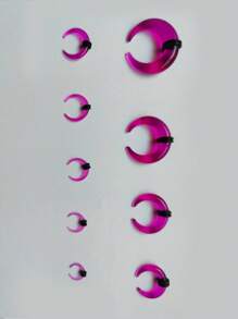 18/36/50 Stücke Acryl Septum Piercing Tapers C förmiges Buffalo Ohr Taper Set mit Dehnungsringen für Nasen- und Ohrweiten