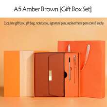 1 set gepersonaliseerd 3-voudig zakelijk notitieboek/balpen, modieuze creatieve notitieboek/pen geschenkdoosset, A5 vergaderagenda met positioneringsbladwijzer, hoogwaardig studentendagboek, kleurrijk, schattig, vintage, cartoon, kawaii, aangepast, gepersonaliseerd, uniek, aangepast, werknemers, klanten, studenten, voor zaken/werk/kantoor, voor school, schoolbenodigdheden, terug naar school, voor kantoor, voor school, voor klaslokaal, voor leraren cadeaus, voor universiteit, voor collega's, voor slaapzalen, voor leraren, voor jongens en meisjes, voor tieners, middelbare scholieren, middelbare scholieren, middelbare scholieren, hogeschoolstudenten, universiteitsstudenten, eerstejaars, tweedejaars, onderbouwstudenten