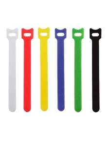 5 件/10 件/20 件可重复使用紧固电缆扎带、可调节钩环电缆扎带、多功能电缆管理电缆扎带、数据线整理器、电缆整理器、可调节电缆管理，适用于计算机、电视、电子产品，五种颜色