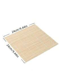 Estera enrolladora de sushi antiadherente y molde para bolas de arroz - Herramientas de cocina de bambú DIY para hacer sushi fácil y reutilizable