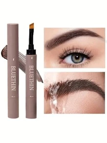 1pc Dual-Ended Eyebrow Pencil With Brush, Waterproof And Sweat-Proof, Smudge-Proof And Transfer-Proof