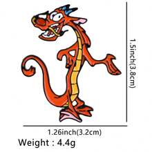 Disney 1 pièce Broche émail Mulan & Mushu Disney - Adorable badge pour sacs et vêtements, école