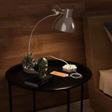 Mesa Auxiliar de Metal,la Mesa Auxiliar Auxiliar Minimalista Moderna,Diseño Plegable de La Mesa Auxiliar Redonda,Bandeja extraíble,Adecuado para balcón, Oficina, Dormitorio, Sala de Estar - 1 - Ver 8