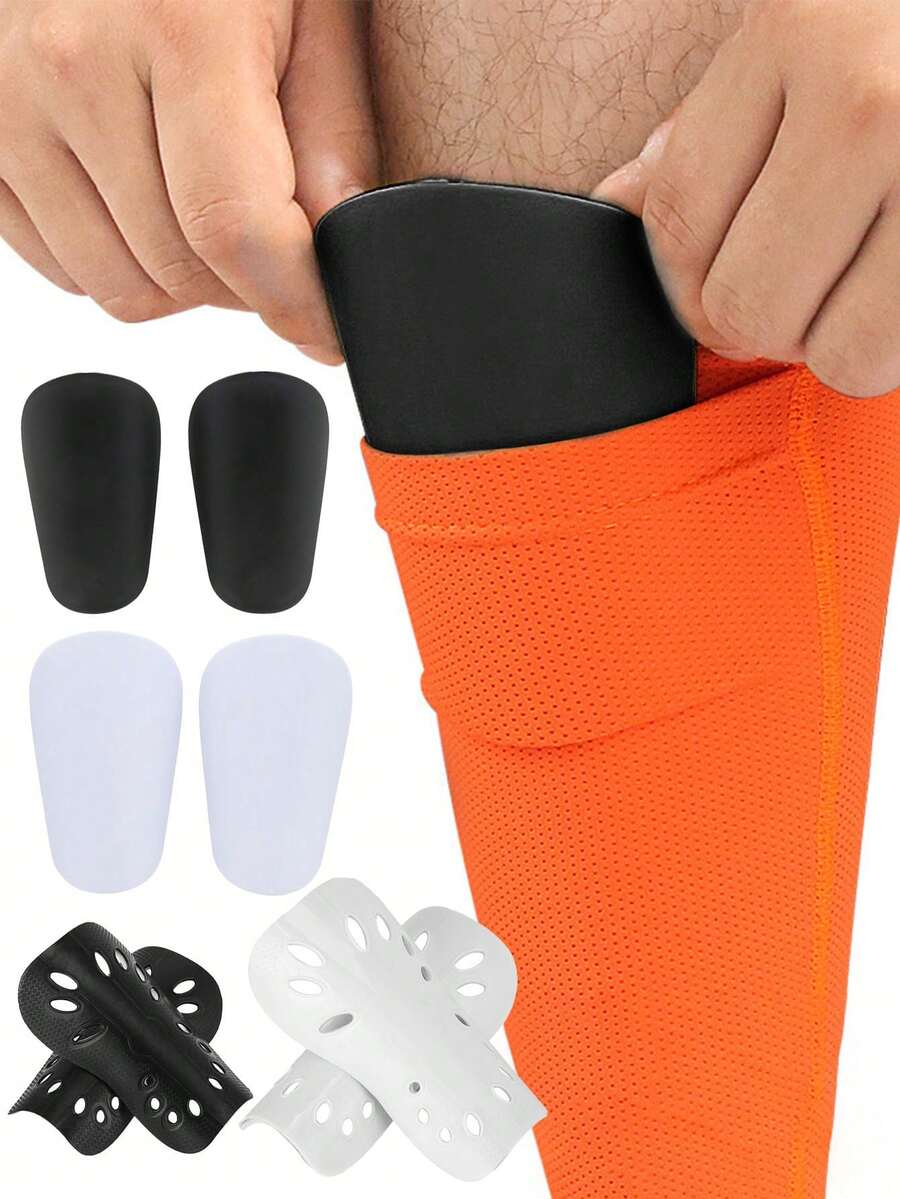 2pcs Football Shin Guards, Thickened Protective Pads For Soccer Match And Training - Multicolor - View 1