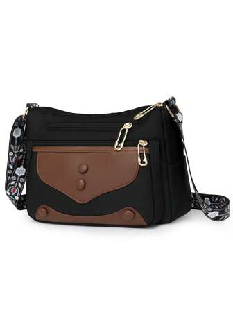 Sac à bandoulière élégant pour femme, style vintage, pour les déplacements